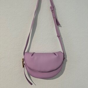 STREET LEVEL Fleur Half Moon Crossbody - Lilac